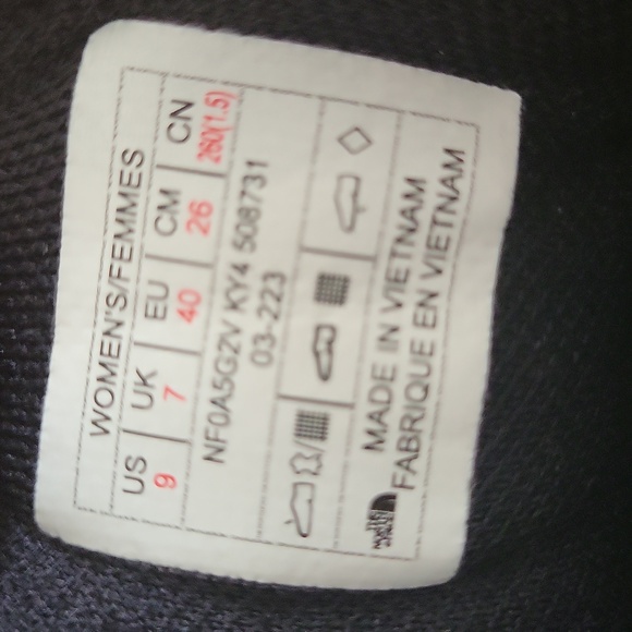 The North Face Suede & Nylon Hiker Boots FITS LIKE 8.5 - Picture 7 of 8